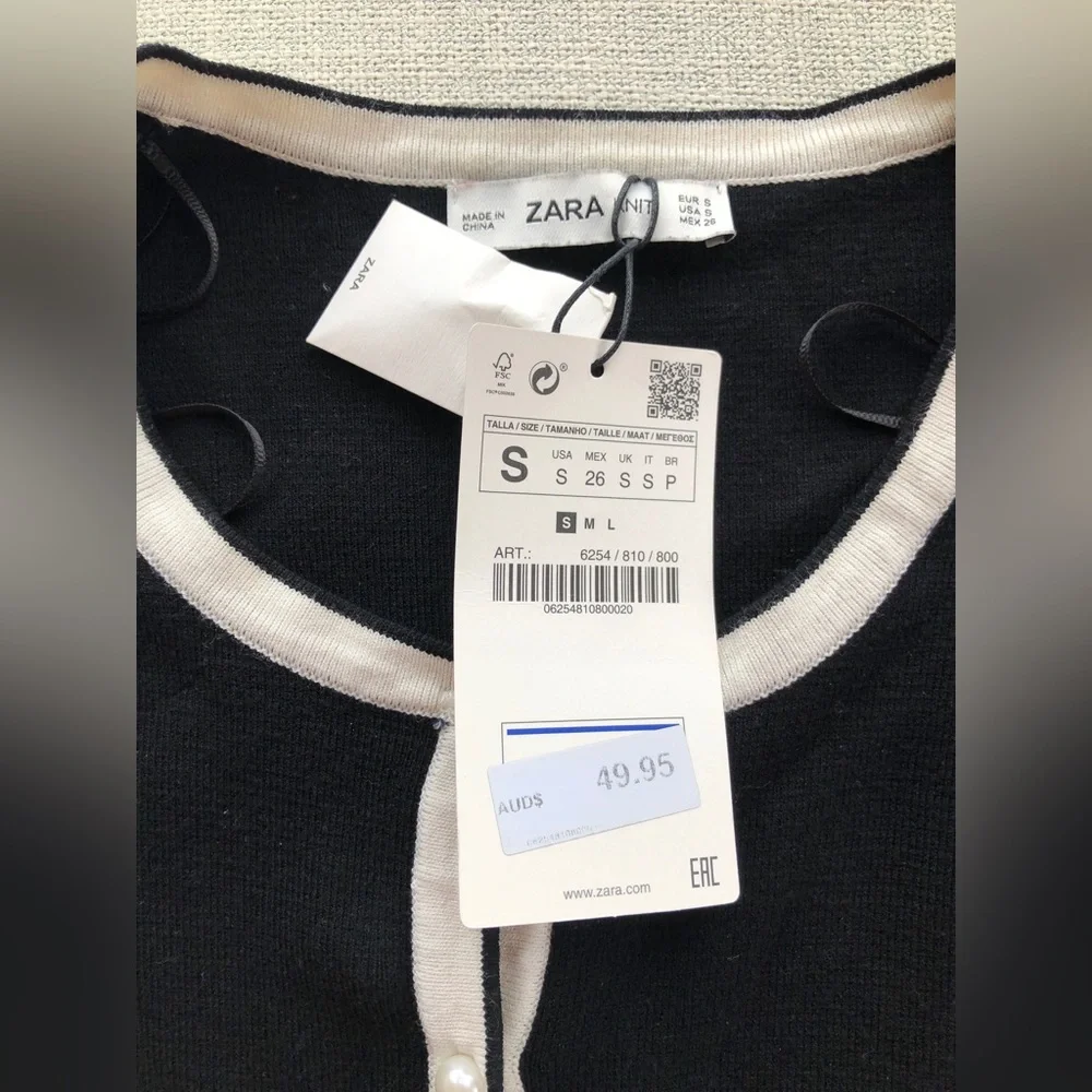 ZARA knit cardi top - Picture 2 of 3